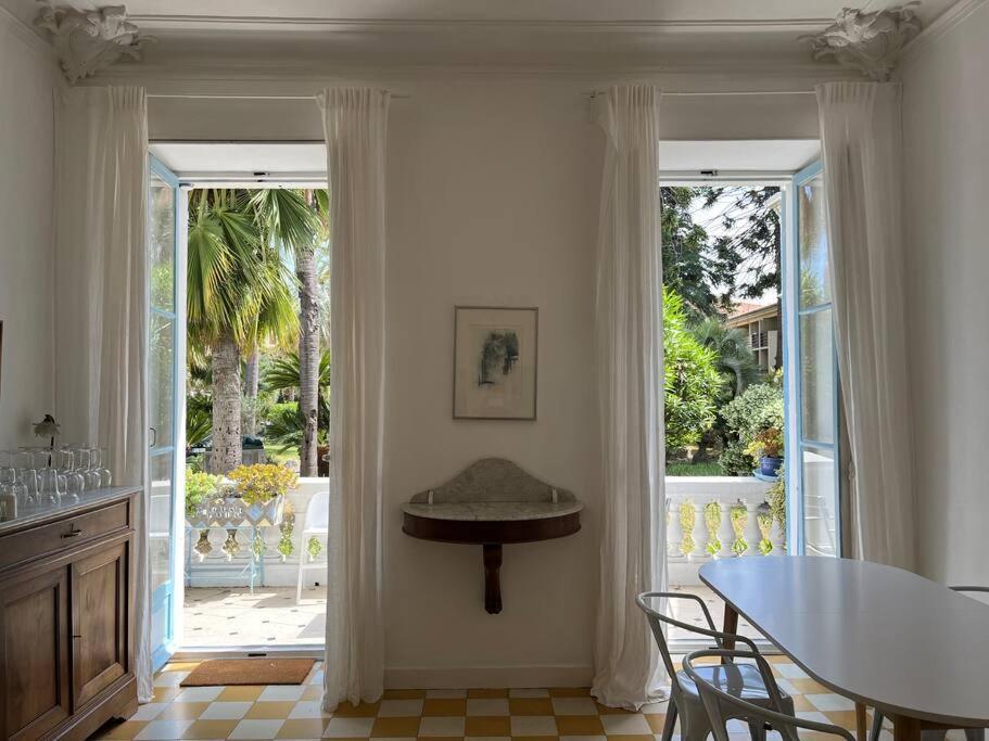 Beautiful Garden Apartment Steps From The Beach Menton Bagian luar foto