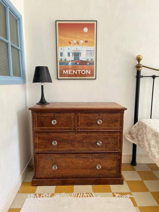 Beautiful Garden Apartment Steps From The Beach Menton Bagian luar foto